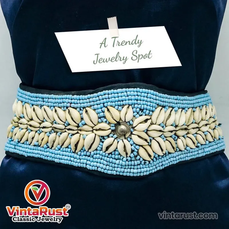 Handmade Belly Dance Beaded Belt With Shells