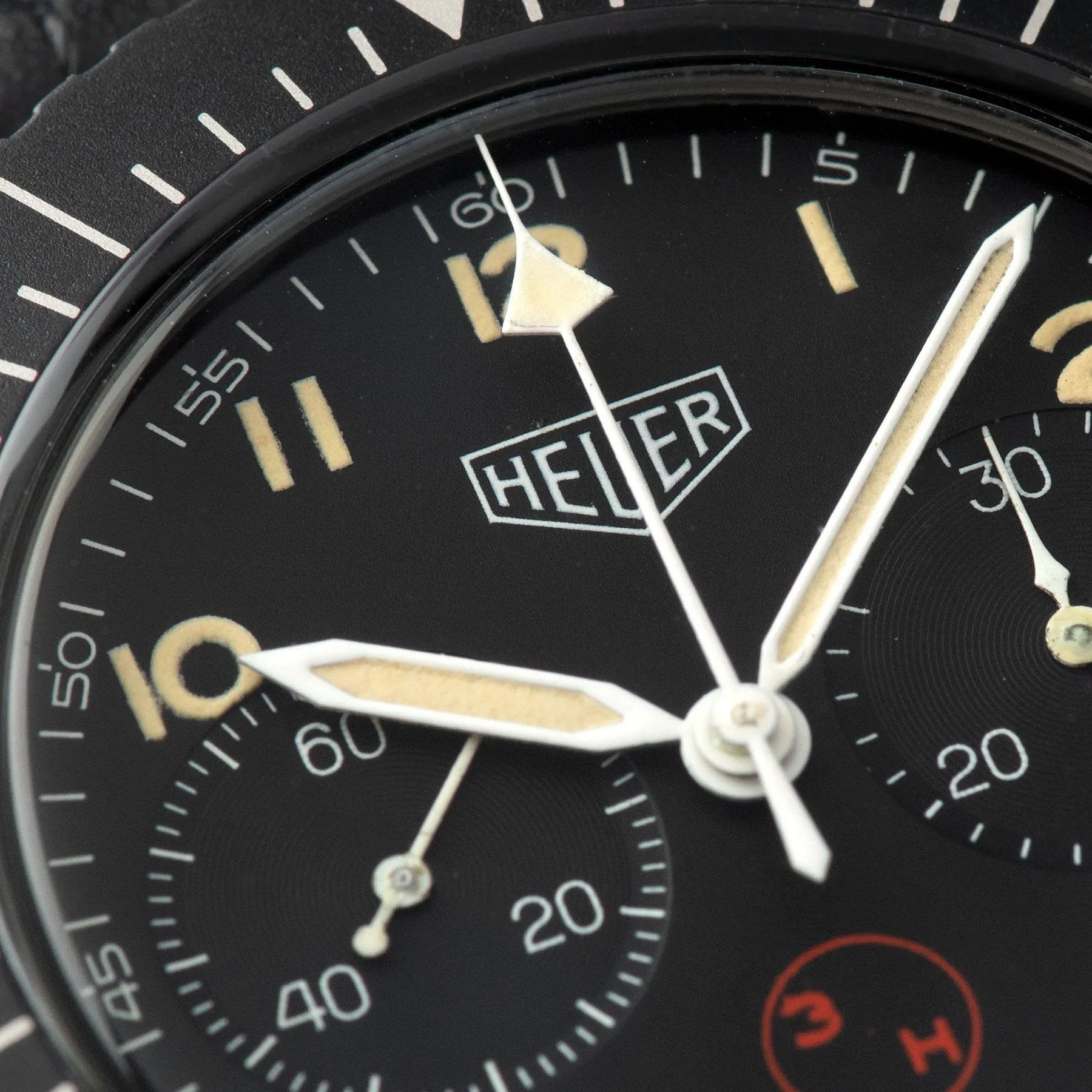 Heuer Chronograph Bundeswehr Issued Chrono 1550SG 3H