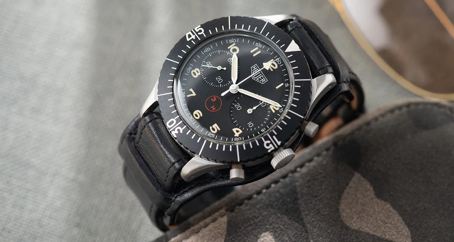 Heuer Chronograph Bundeswehr Issued Chrono 1550SG 3H