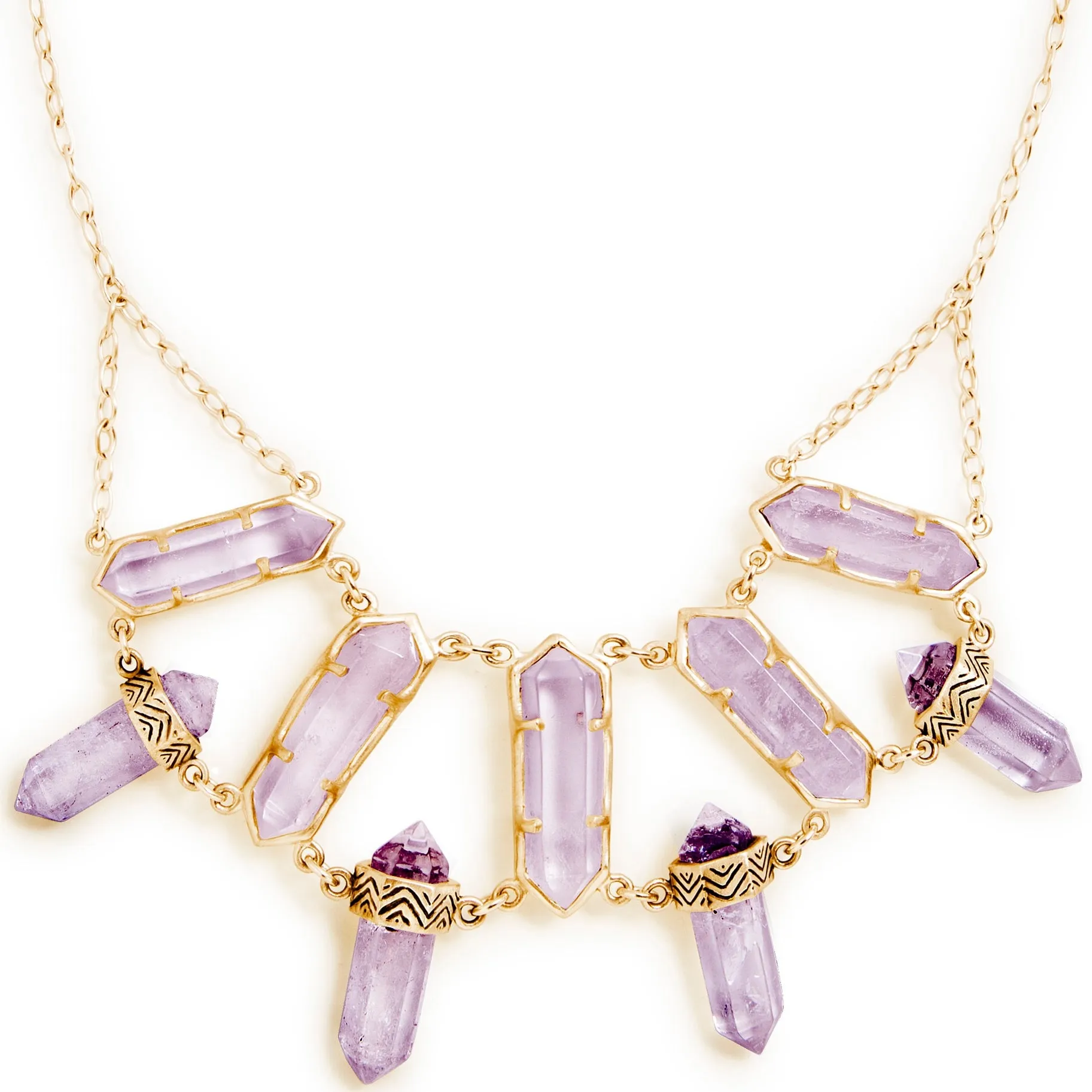 Hiouchi Lonna Love Necklace | Gold / Amethyst