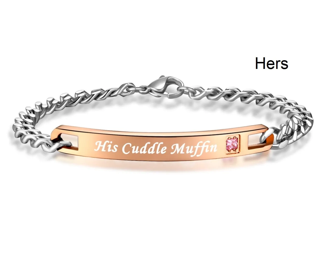 His & Hers Matching Set His Cuddle Muffin Her Cuddle Pumpkin Couple Bracelets, Valentine, Anniversary, Wedding, Promise, Engagement Gift