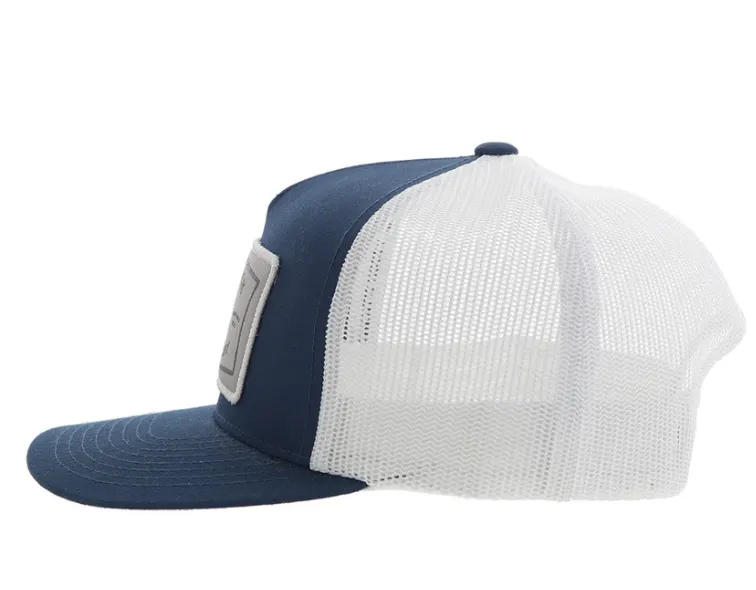 Hooey "Rank Stock" Navy & White Trucker Snapback Hat 2461T-NVWH