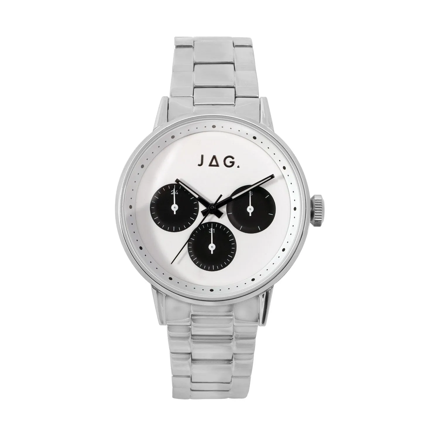 Jag Norwood White and Silver Men's Watch J2764A