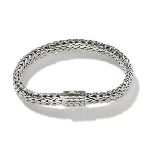 John Hardy Men's Classic Chain Silver Small Flat Chain Bracelet