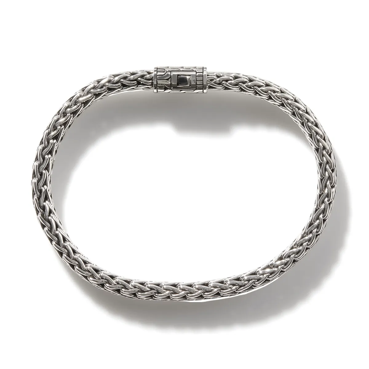 John Hardy Men's Classic Chain Silver Small Flat Chain Bracelet