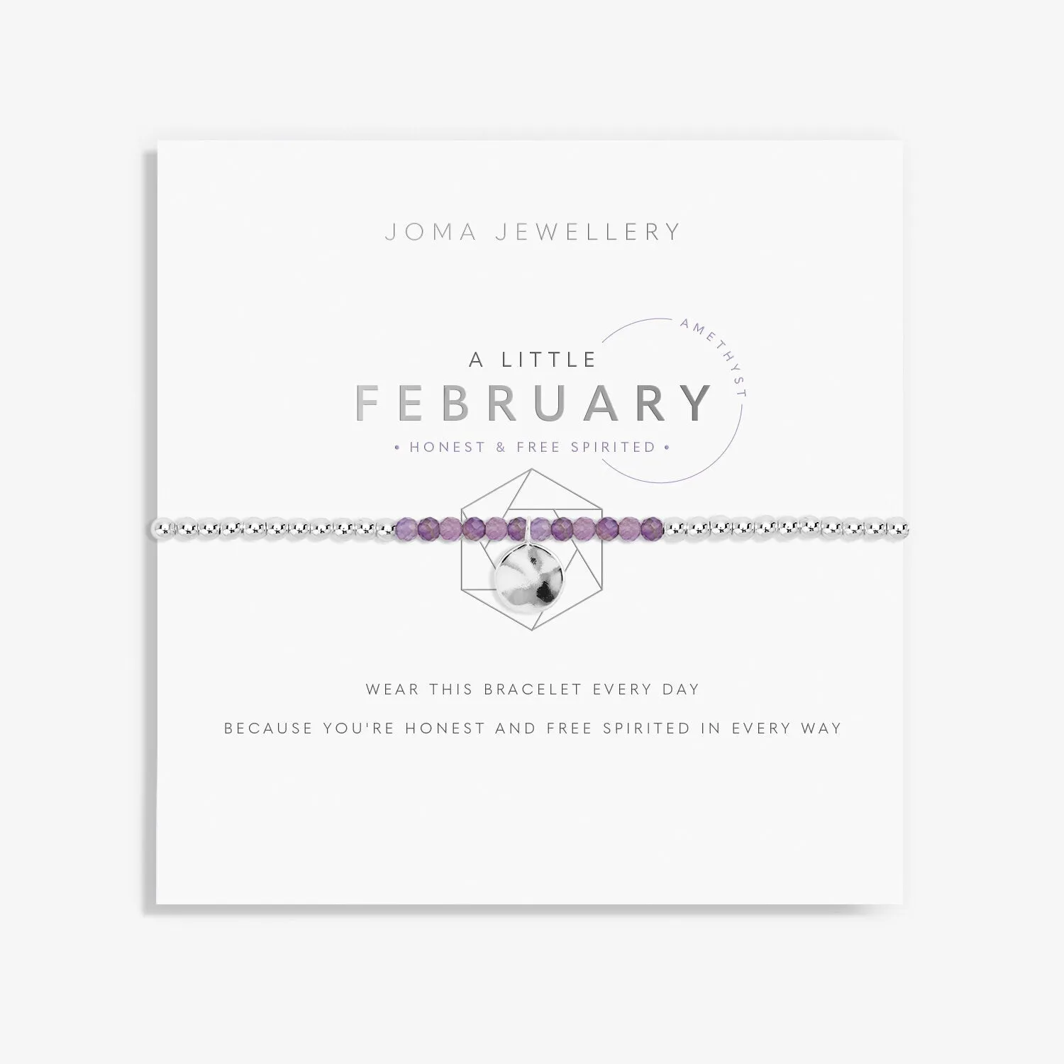 Joma Jewellery February A Little Birthstone Bracelet