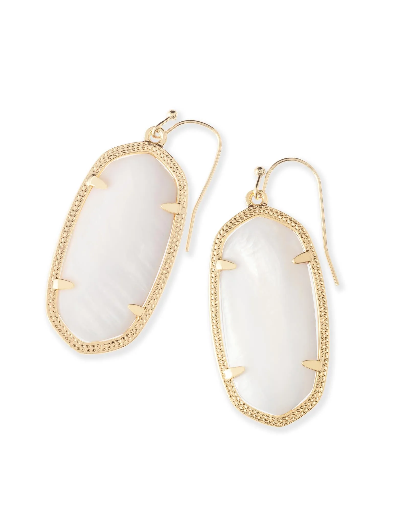 Kendra Scott Elle Earring - Gold White Mother of Pearl