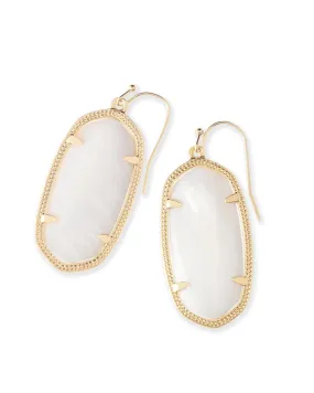 Kendra Scott Elle Earring - Gold White Mother of Pearl