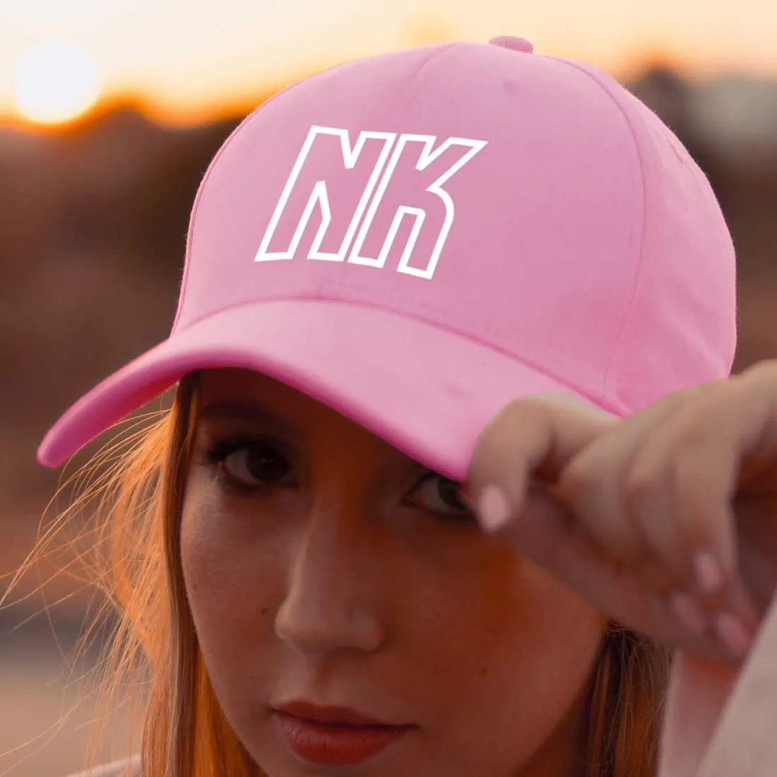 Ladies Cap - Pink Baseball Cap for Women - Name