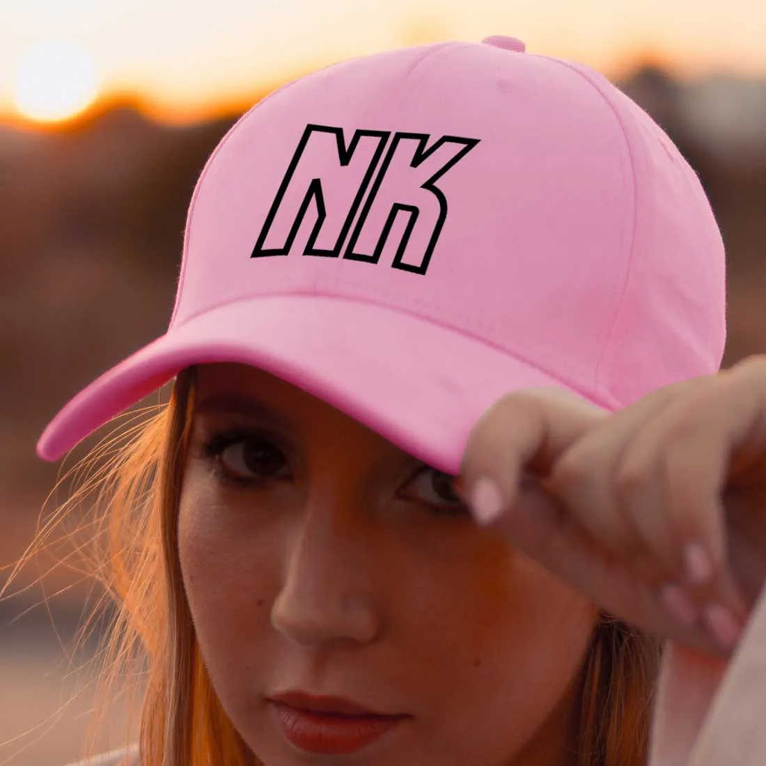 Ladies Cap - Pink Baseball Cap for Women - Name