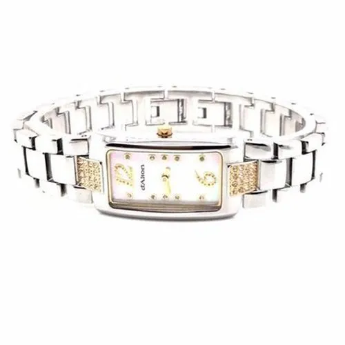 Ladies Two tone Rectangular watch