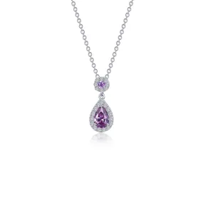 Lafonn Classic Pear Amethyst Amethyst Necklace N0318AMP20