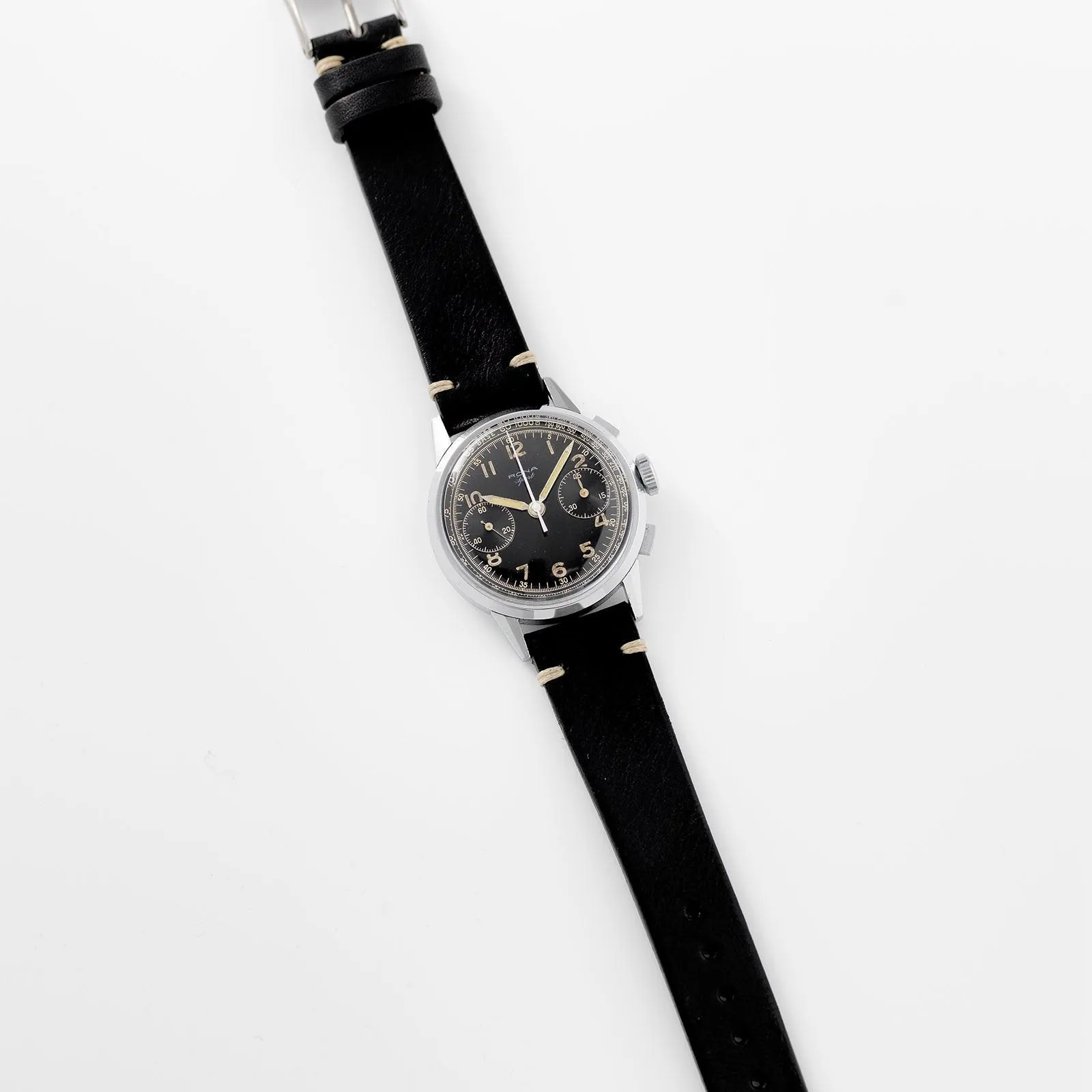 Large Rona Sport Ref 1505 1950s Gilt Scale Chrono