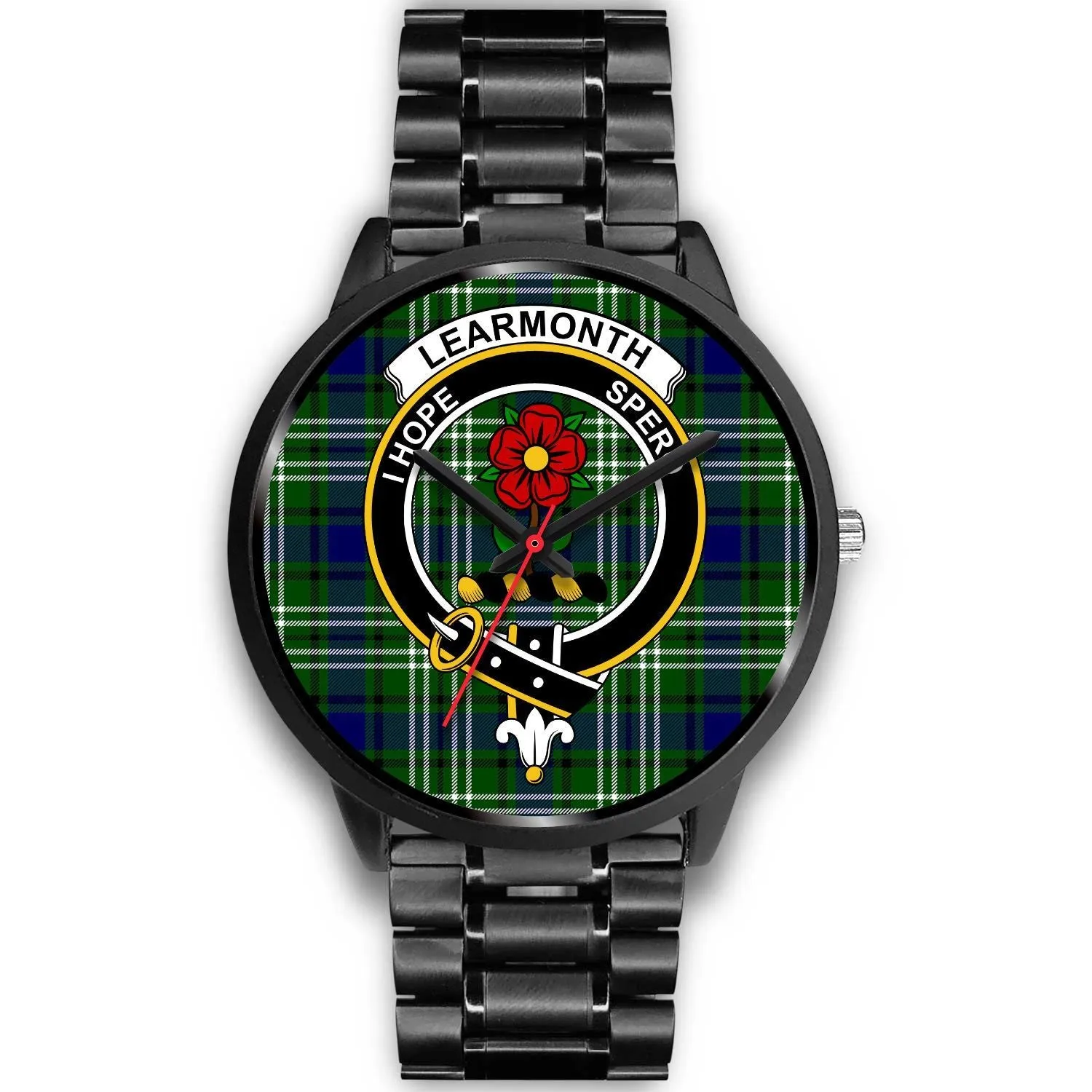 Learmonth Clan Badge Tartan Black Watch