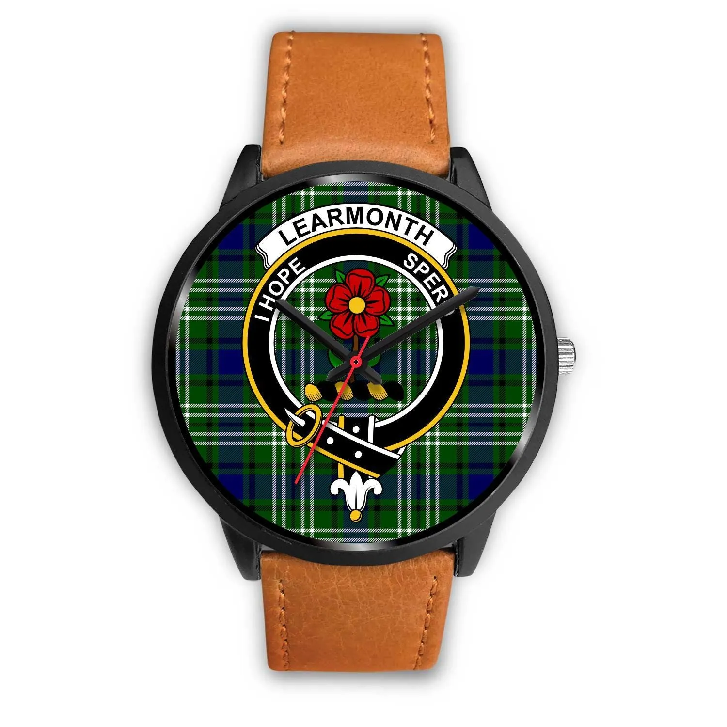 Learmonth Clan Badge Tartan Black Watch