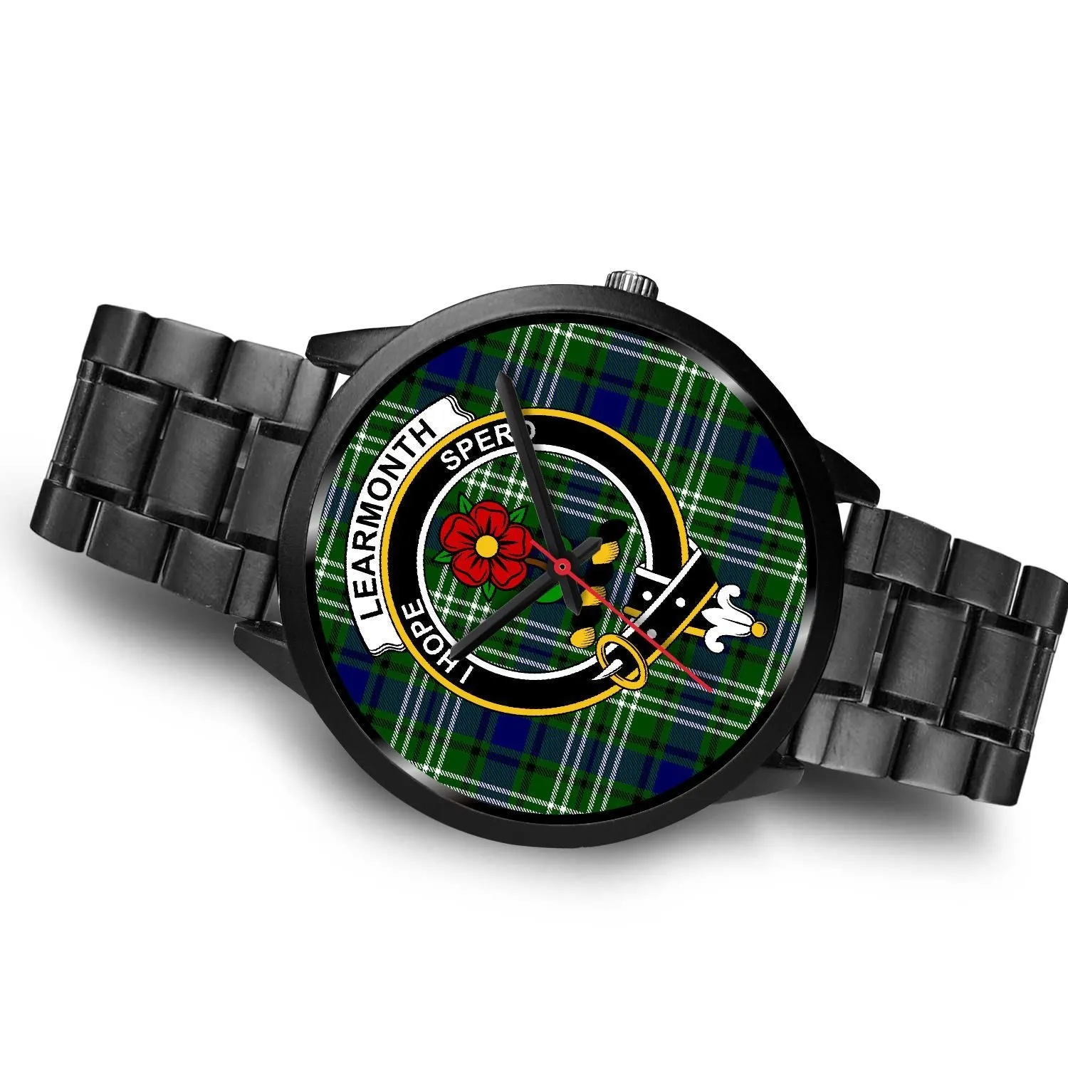 Learmonth Clan Badge Tartan Black Watch