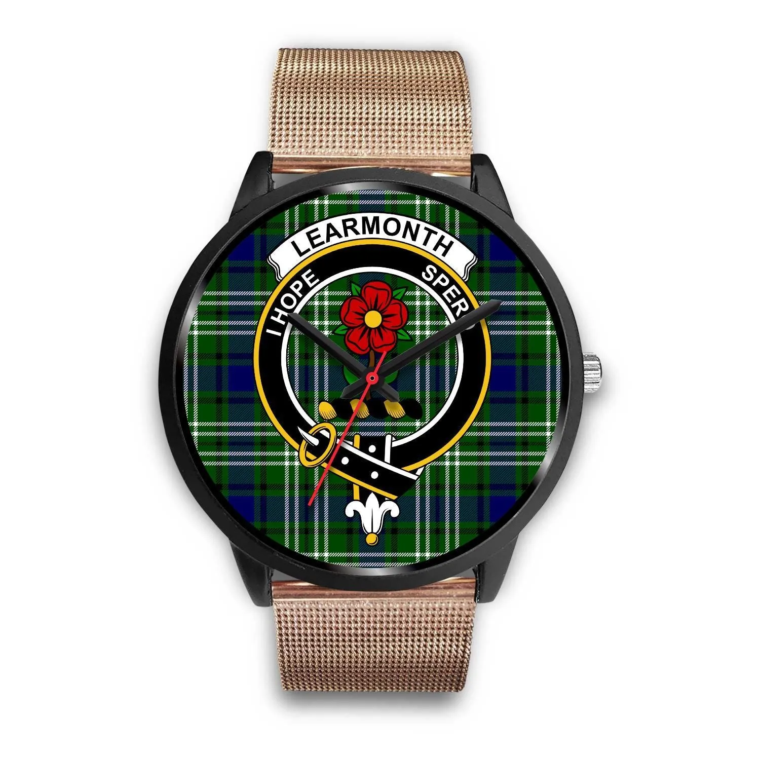 Learmonth Clan Badge Tartan Black Watch