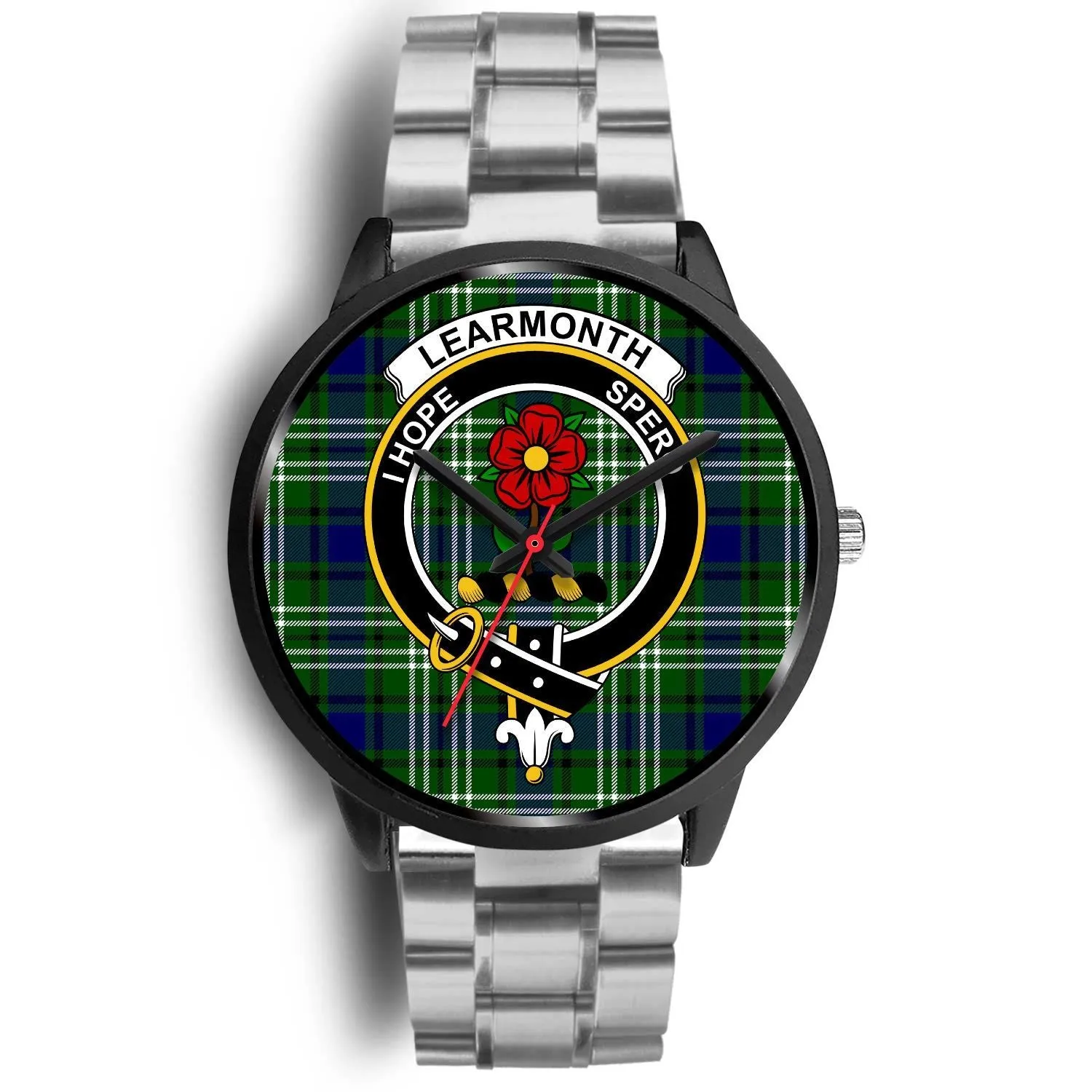 Learmonth Clan Badge Tartan Black Watch