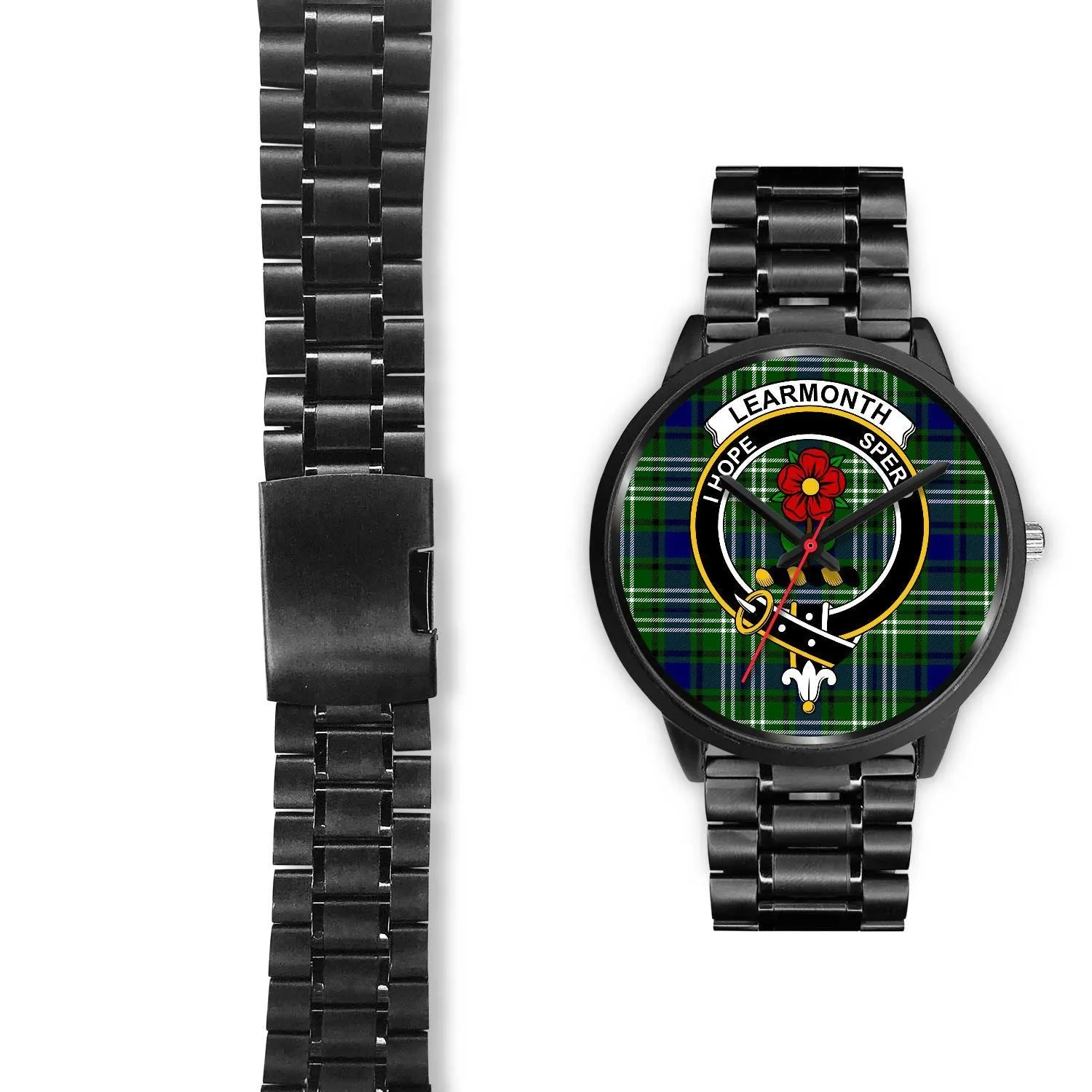 Learmonth Clan Badge Tartan Black Watch