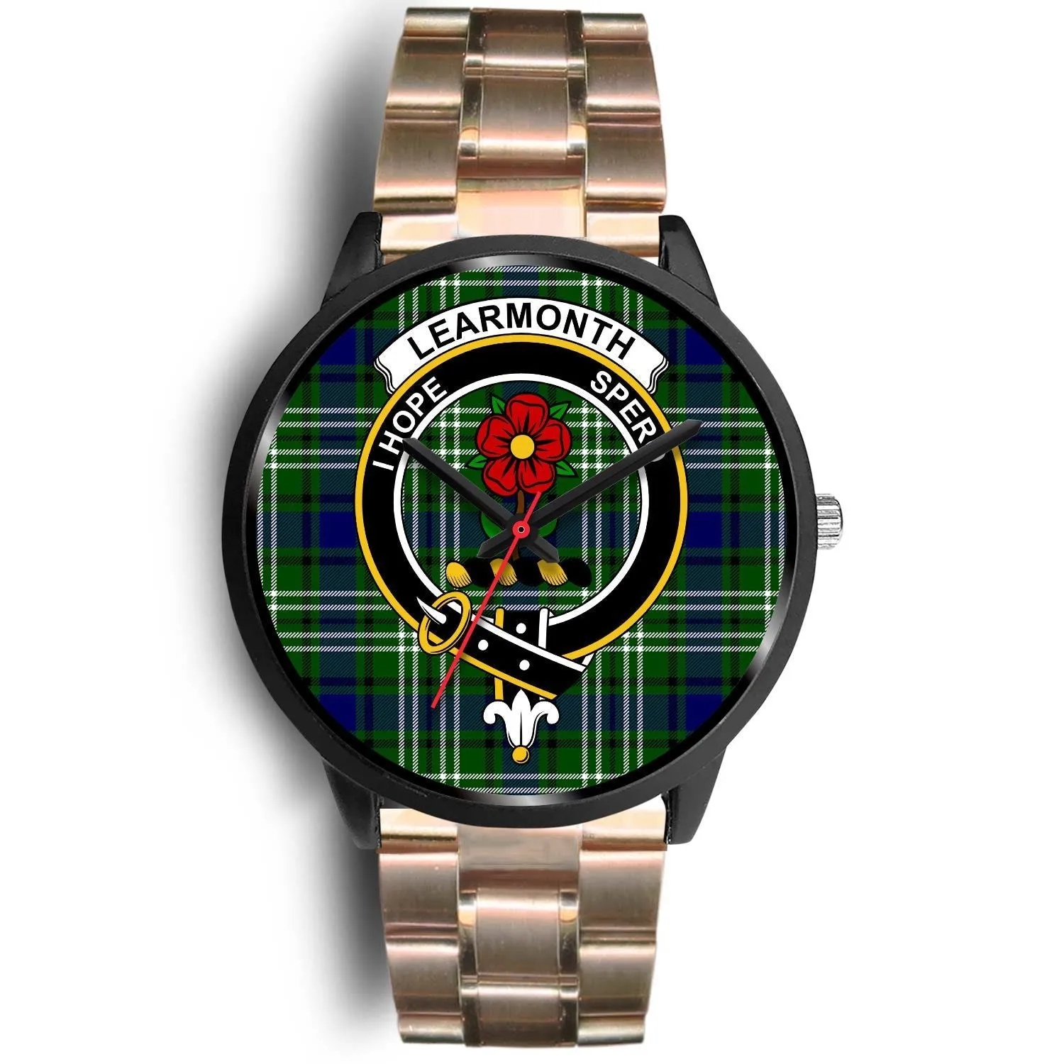 Learmonth Clan Badge Tartan Black Watch