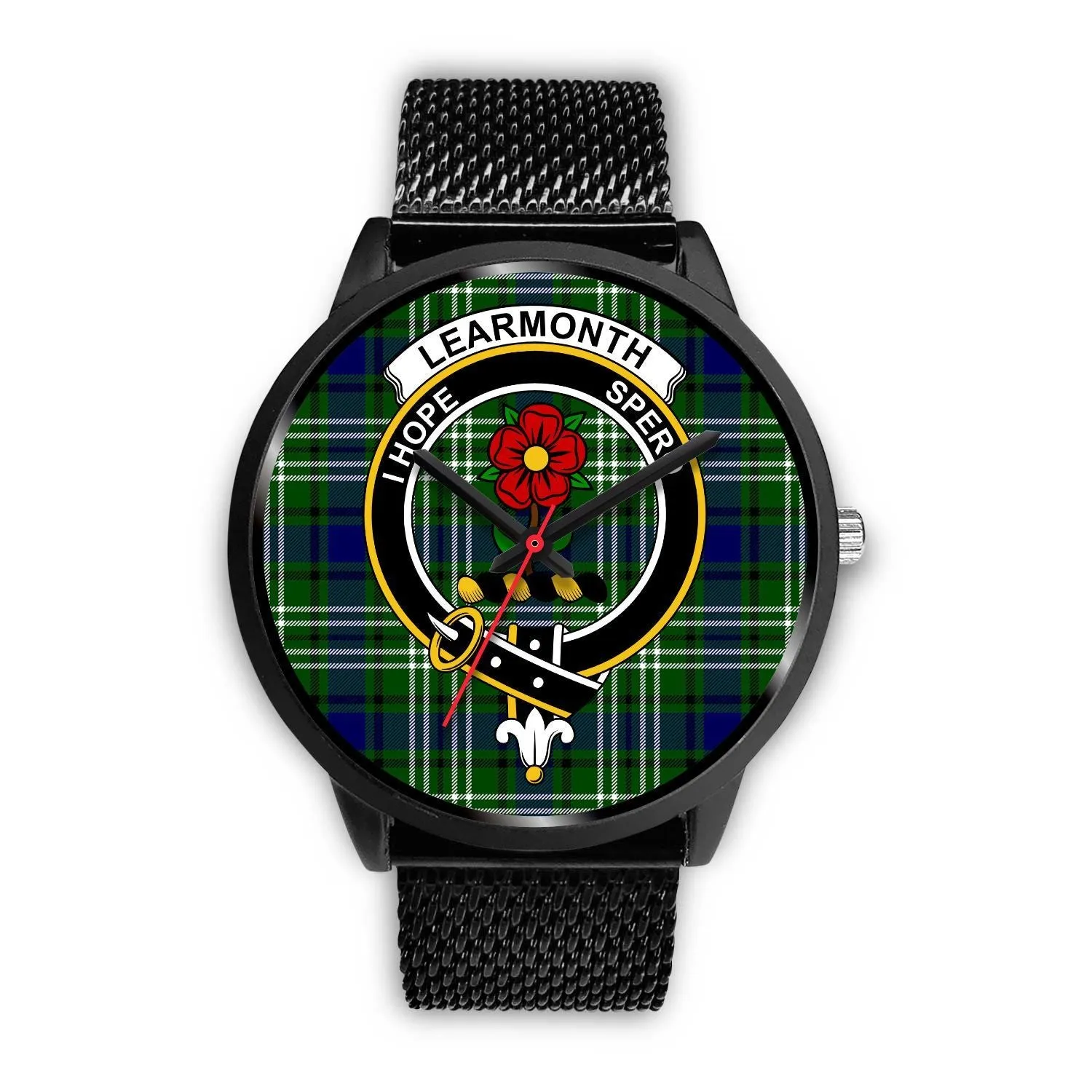 Learmonth Clan Badge Tartan Black Watch