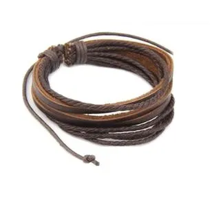 Leather Braided Rope Bracelets