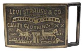 Levi Strauss & Co Quality Clothing Belt Buckle