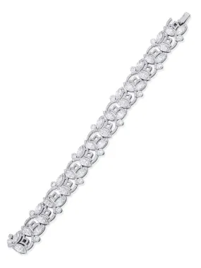 Lotus Platinum Diamond Bracelet