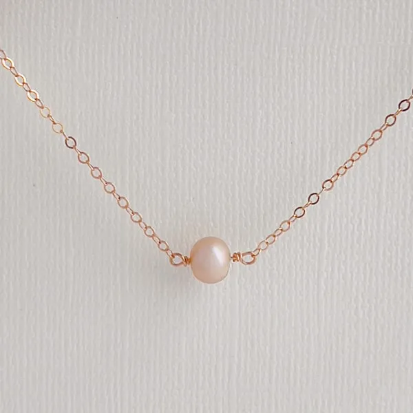 Luminous Rose - Pearl Layering Necklace