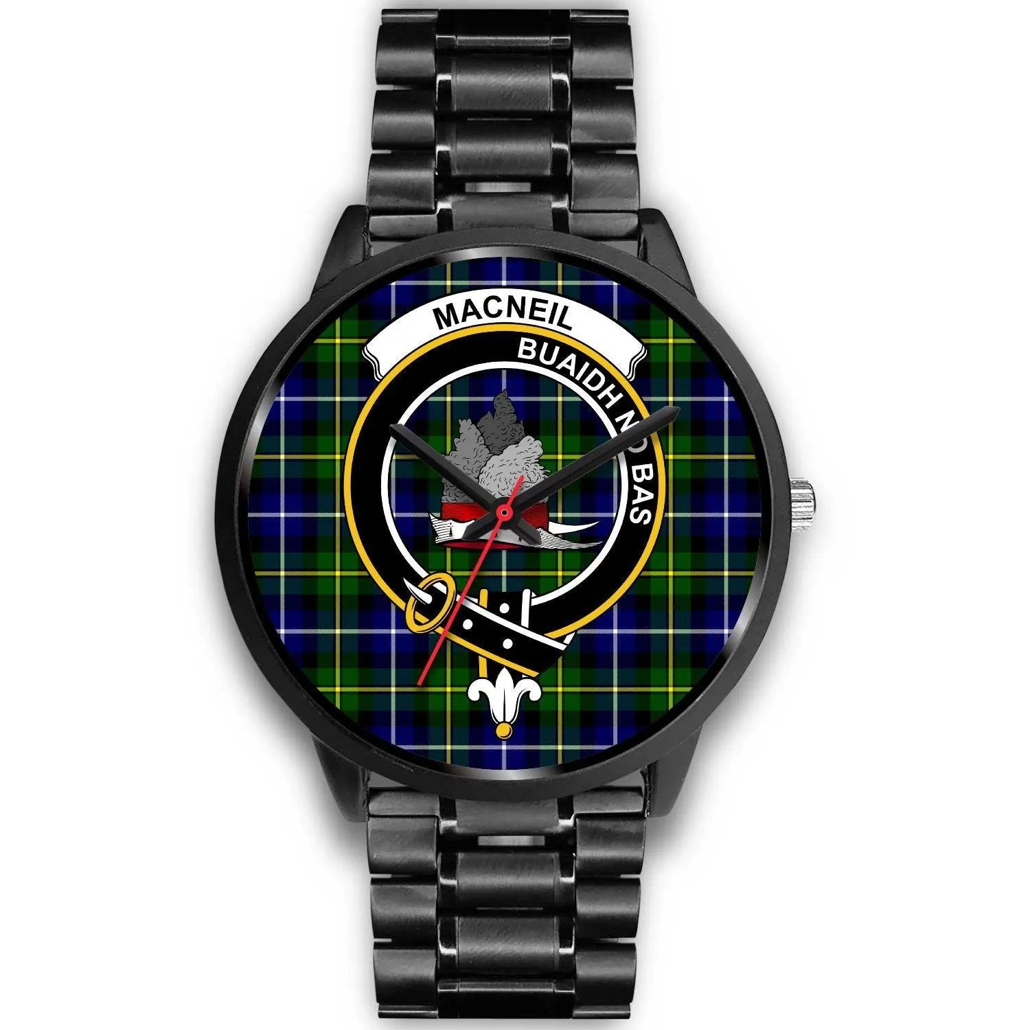 MacNeil Of Barra Clan Badge Tartan Black Watch