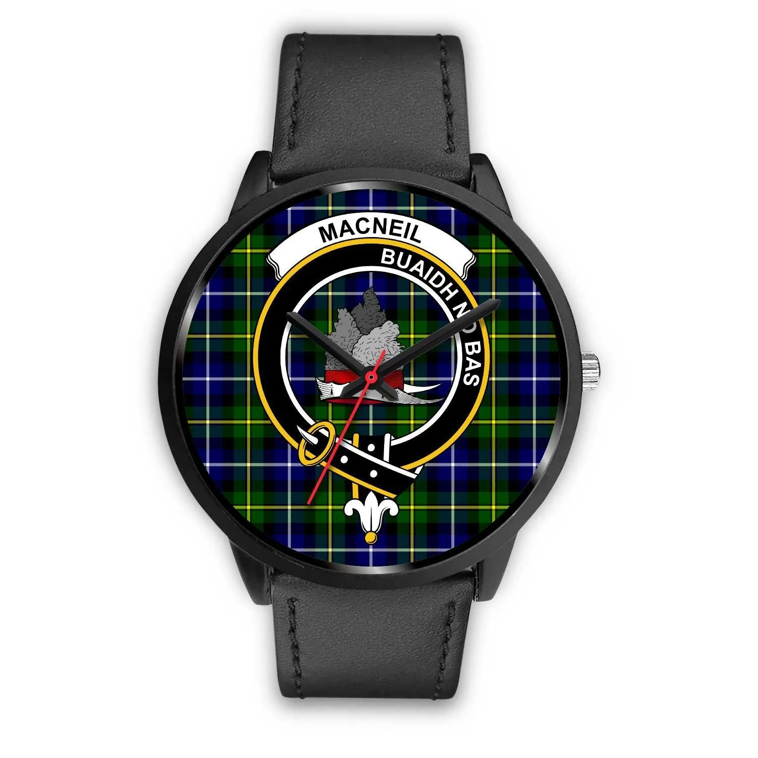 MacNeil Of Barra Clan Badge Tartan Black Watch