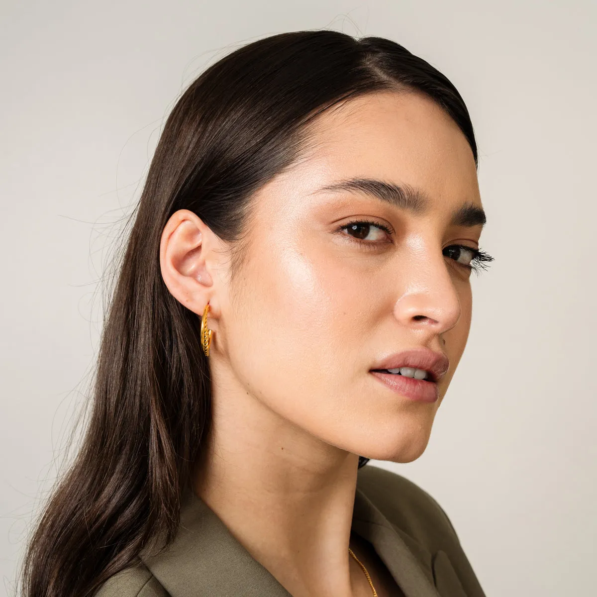 Madison Hoop Earrings - Gold