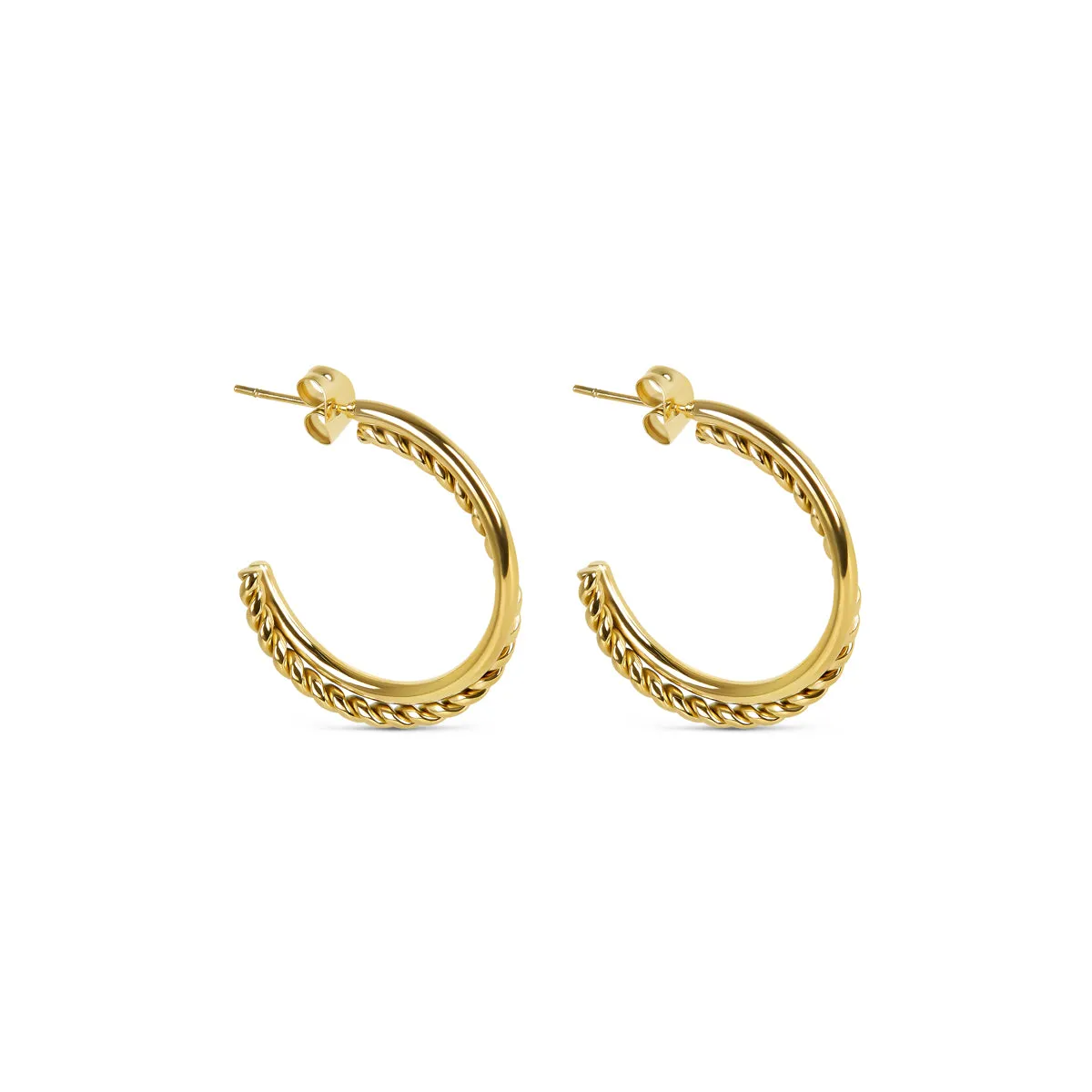 Madison Hoop Earrings - Gold