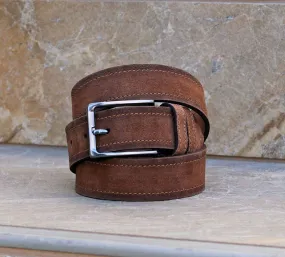 Maurice Suede Belt Brown