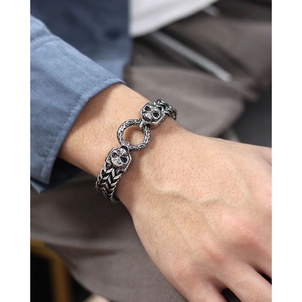 Men's Fashion Hiphop Skull Bracelet