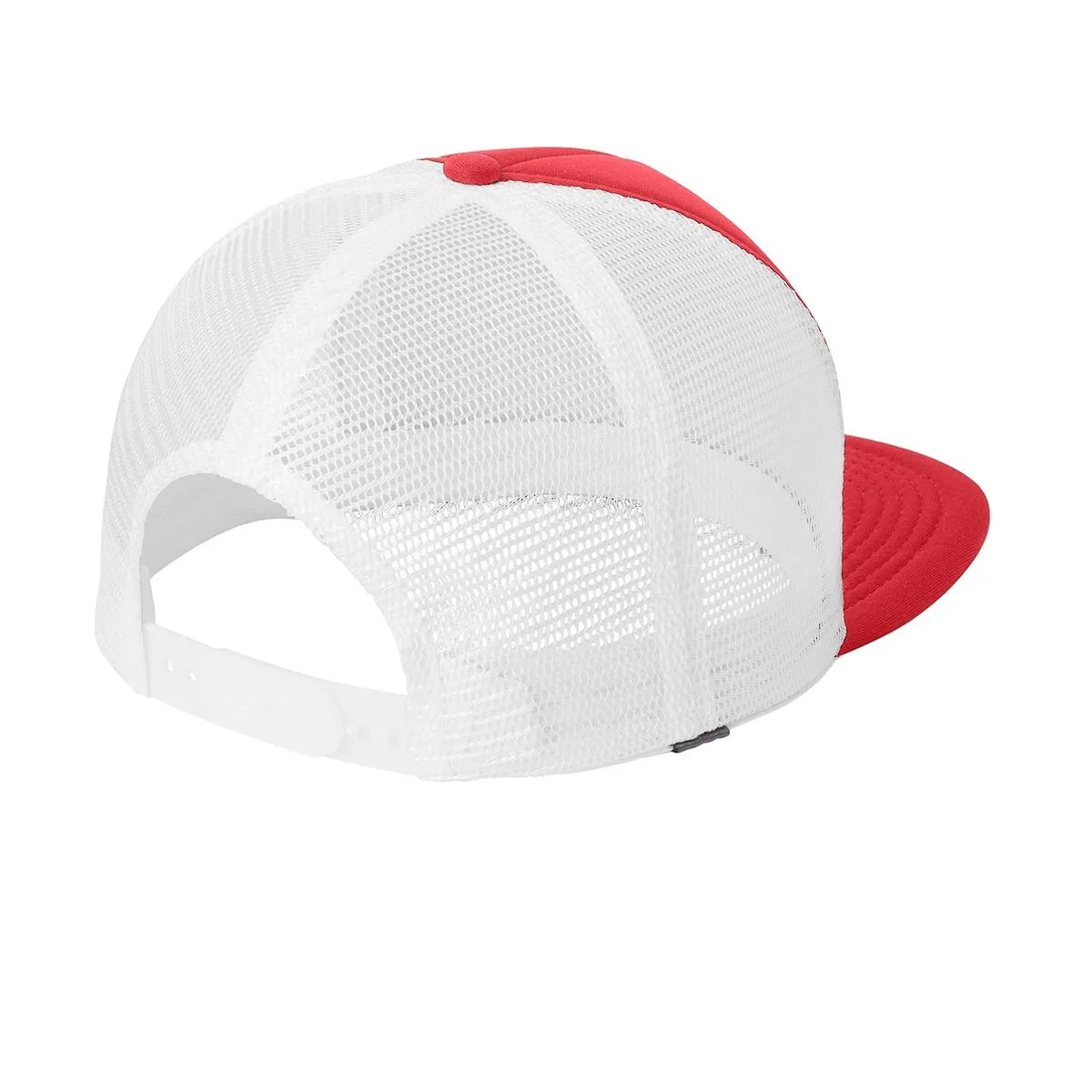 Men's Flat Bill Plastic Snapback Polyester Foam Trucker Cap