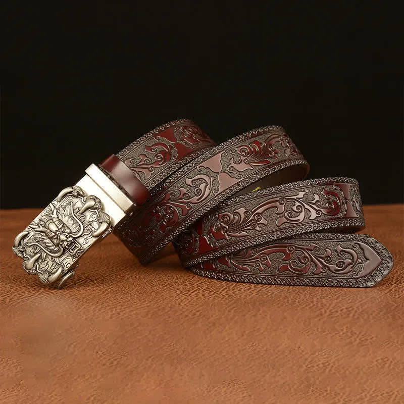 Men's Mighty Dragon Claw Leather Belt