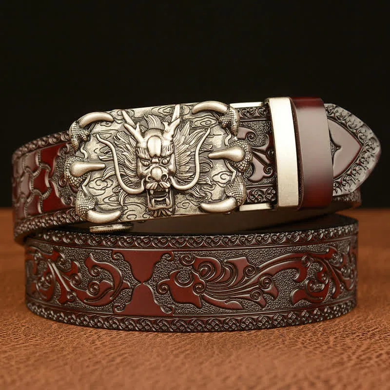 Men's Mighty Dragon Claw Leather Belt