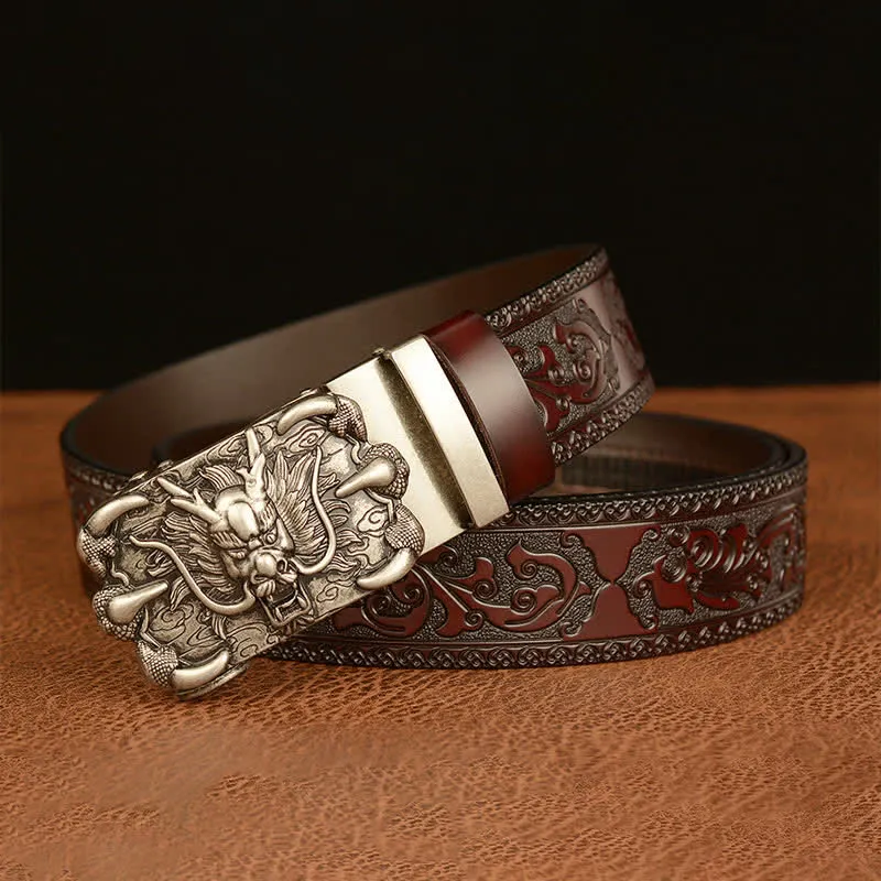 Men's Mighty Dragon Claw Leather Belt