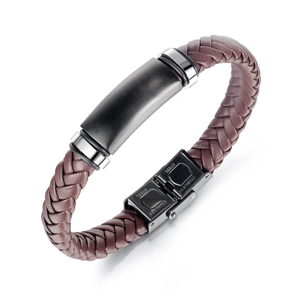 Men's prism bracelet - brown