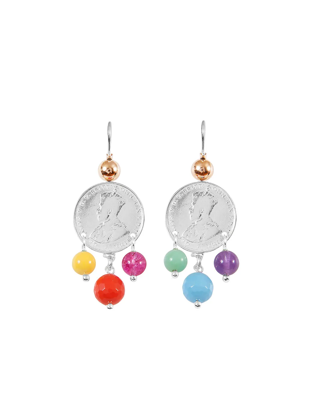 Mid Coin 3-Drop Earrings