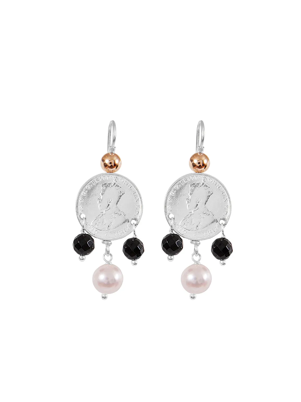 Mid Coin 3-Drop Earrings