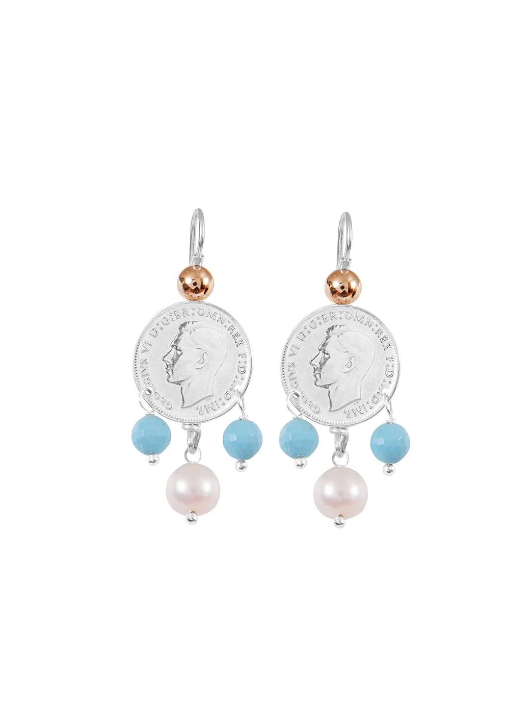 Mid Coin 3-Drop Earrings