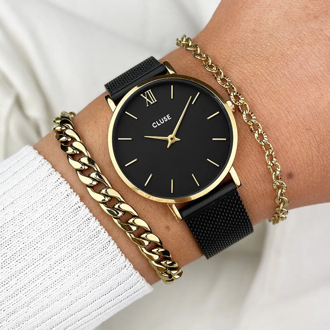 Minuit Mesh Gold Black/Black