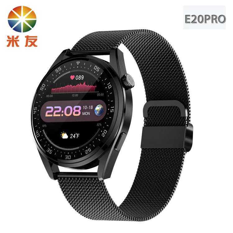 Miyou E20 Smart Watch Zinc Alloy Body Material Bluetooth Calling Teeth Play Music GPS Track