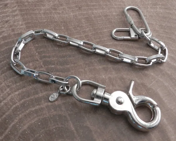 Modern Chrome Key Leash