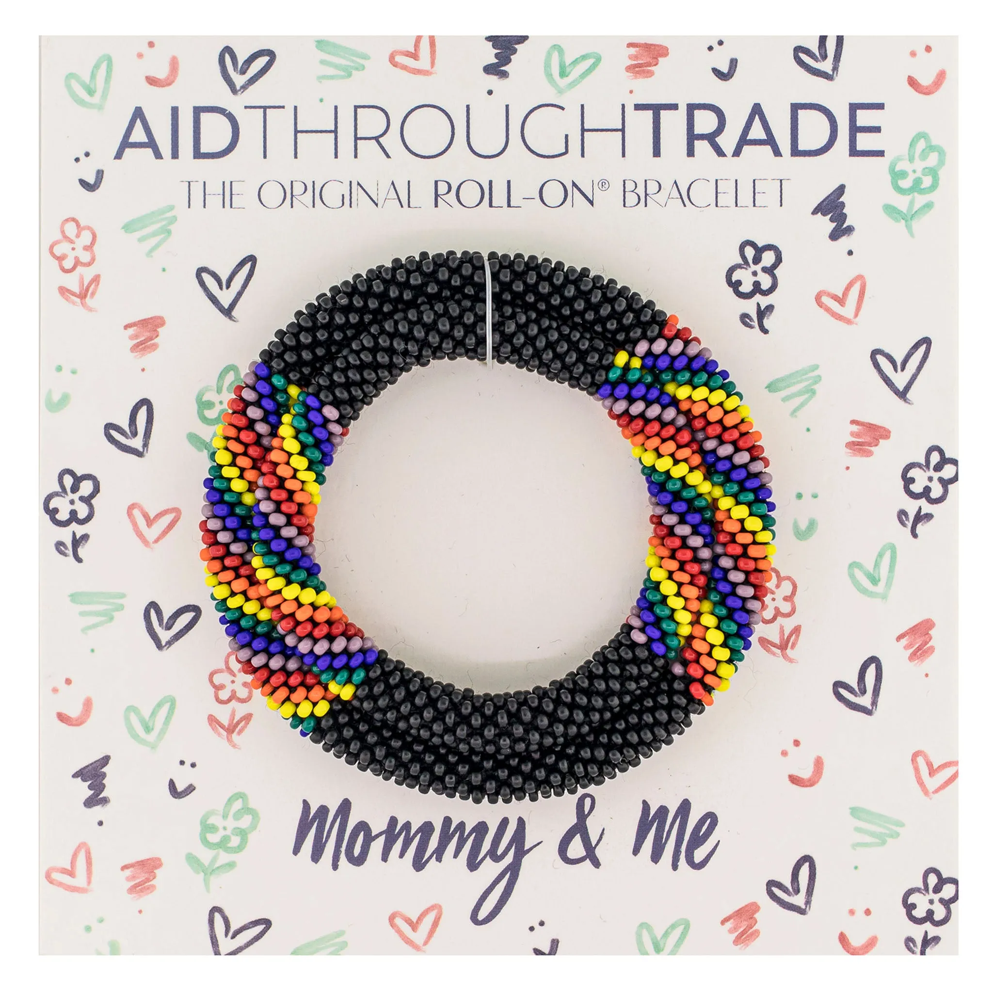 Mommy & Me Roll-On® Bracelets <br> Love Noir