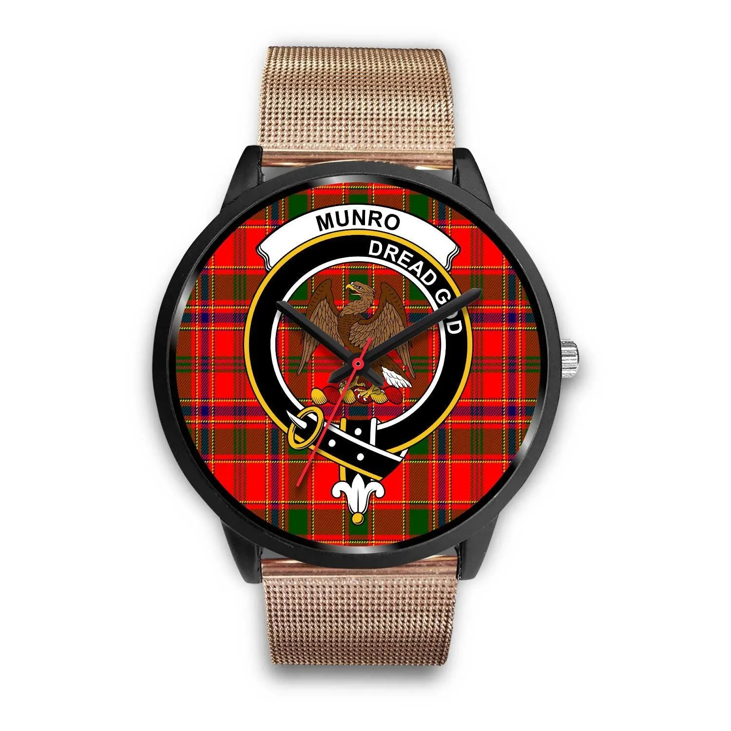 Munro Modern Clan Badge Tartan Black Watch