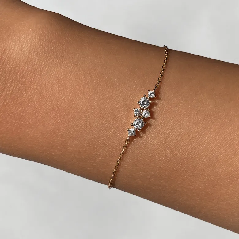 Nebula Dainty Cluster Bracelet