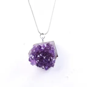 Necklace - Amethyst Cluster